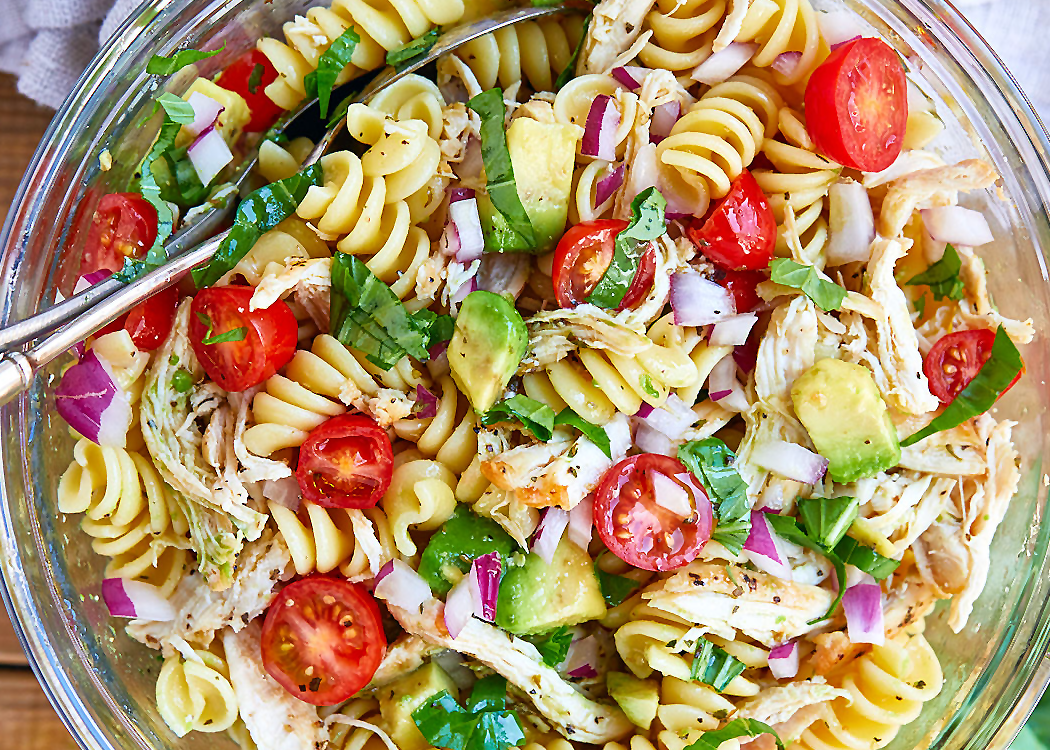 Healthy Chicken Pasta Salad