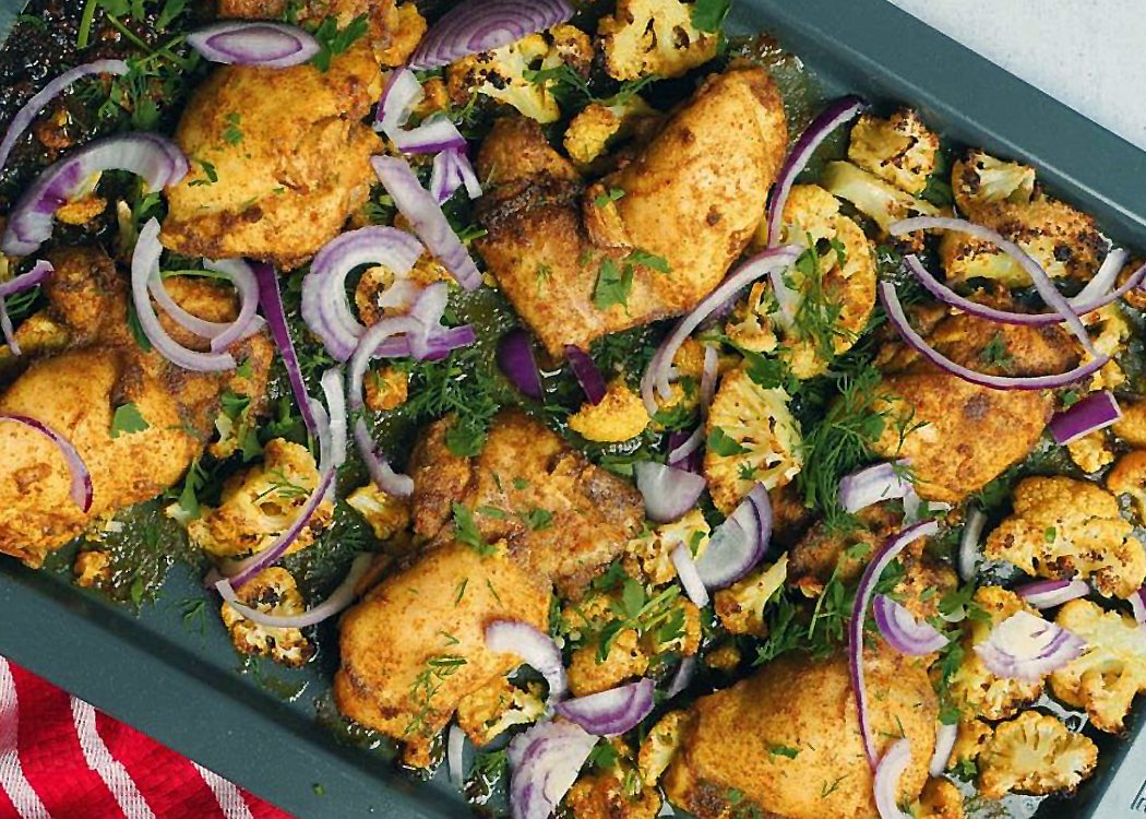 Sheet Pan Chicken and Cauliflower